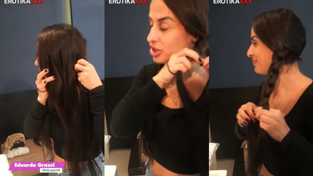Saca só esse "antes e depois" da gostosa Eduarda Grazel